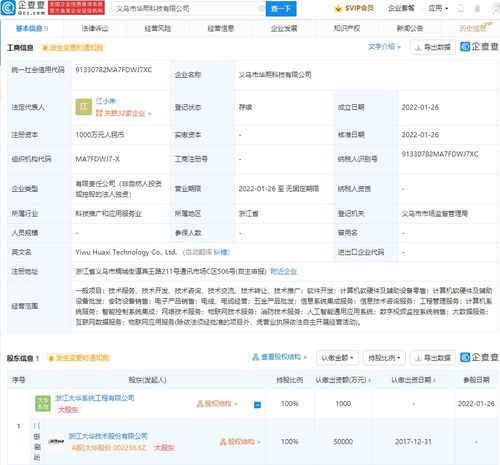 大华股份拓展物联网版图，投资新公司强化技术服务布局